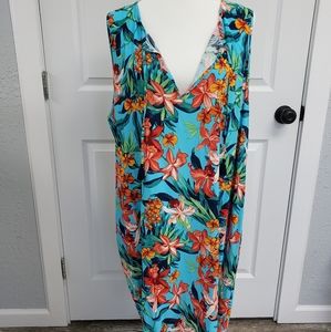 Tommy Bahama tropical dress with pockets!